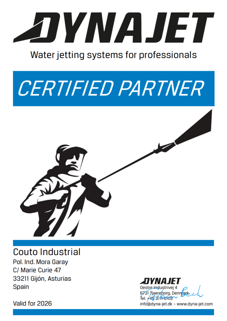 Couto Industrial, Certified Partner de Dynajet para 2026 1